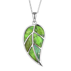 Collar en plata con Turquesa verde Mohave Kingman