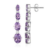 Pendientes en plata con Amatista