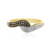Anillo en plata con Diamante marrón I4