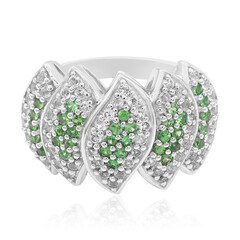 Anillo en plata con Tsavorita