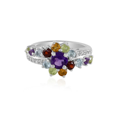 Anillo en plata con Amatista