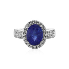 Anillo en plata con Tanzanita