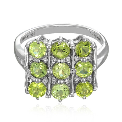 Anillo en plata con Turmalina Paraíba