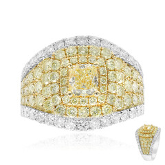 Anillo en oro con Diamante amarillo SI2 (CIRARI)