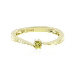 Anillo en oro con Diamante amarillo I4