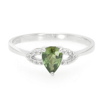 Anillo en plata con Zafiro de Mozambique