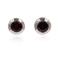 Pendientes en plata con Granate de Tocantin