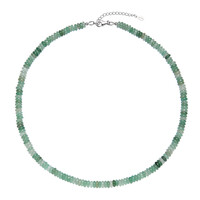 Collar en plata con Aventurina verde