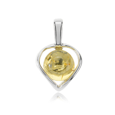 Colgante en plata con Ámbar báltico (dagen)