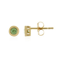 Pendientes en plata con Demantoide
