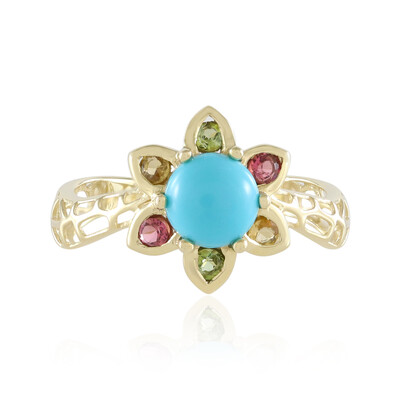 Anillo en oro con Turquesa bella durmiente (Ornaments by de Melo)