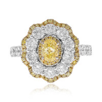 Anillo en oro con Diamante amarillo SI2 (CIRARI)