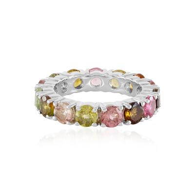 Anillo en plata con Turmalina