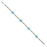 Brazalete en plata con Turquesa