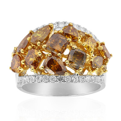Anillo en oro con Diamante naranja SI2 (CIRARI)