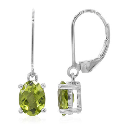 Pendientes en plata con Peridoto