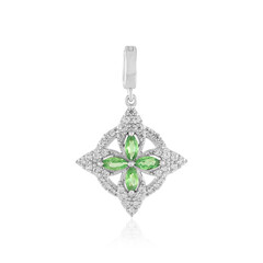 Colgante en plata con Tsavorita de Tanzania