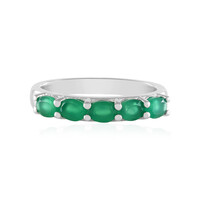 Anillo en plata con Ónix verde