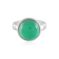 Anillo en plata con Ónix verde