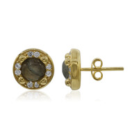 Pendientes en plata con Labradorita