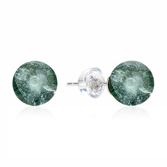 Pendientes en plata con Fluorita verde