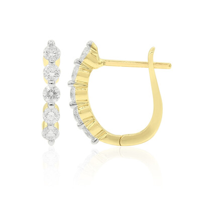 Pendientes en oro con Diamante SI1 (G) (Annette)