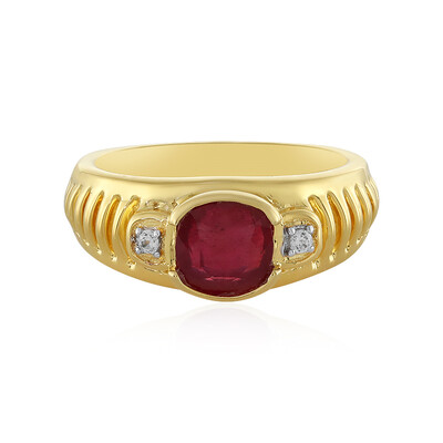 Anillo en plata con Rubí de Madagascar