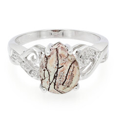 Anillo en plata con Jaspe Sonoran dendritas
