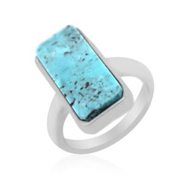 Anillo en plata con Turquesa de Kingman (Anne Bever)