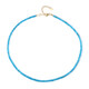 Collar en plata con Apatita azul neón