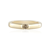 Anillo en plata con Diamante chocolate I2