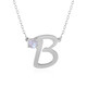 Collar en plata con Piedra de Luna arcoíris