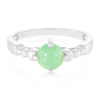 Anillo en plata con Crisoprasa imperial