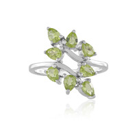 Anillo en plata con Peridoto