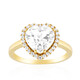 Anillo en plata con Topacio blanco
