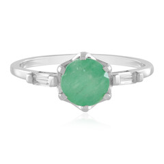 Anillo en oro con Esmeralda de Brasil