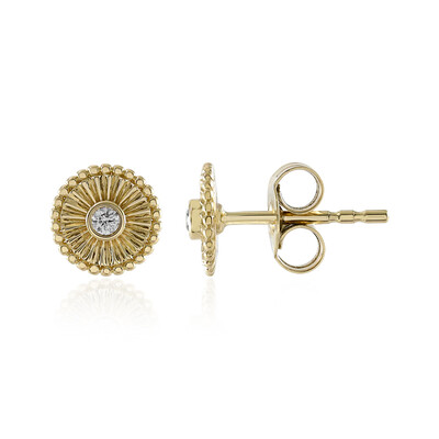 Pendientes en oro con Diamante IF (G)  (de Melo)