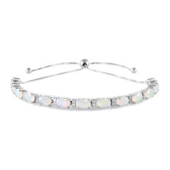 Brazalete en plata con Ópalo de Welo