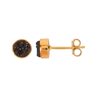 Pendientes en plata con Madera drusa de Zwenkau