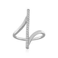 Anillo en plata con Topacio blanco
