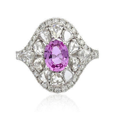Anillo en oro con Zafiro rosado (CIRARI)