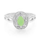 Anillo en plata con Crisoprasa imperial