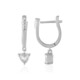 Pendientes en plata con Topacio blanco