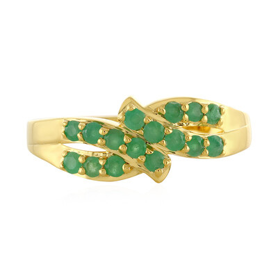 Anillo en plata con Esmeralda de Brasil
