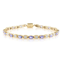Brazalete en plata con Tanzanita