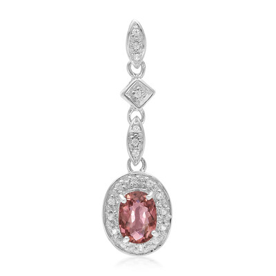 Colgante en plata con Turmalina cuprífera rosa