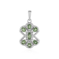 Colgante en plata con Apatita verde