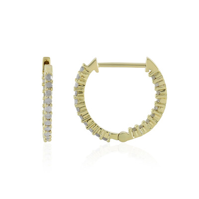 Pendientes en oro con Diamante I4 (J)