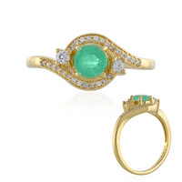 Anillo en plata con Esmeralda de Colombia