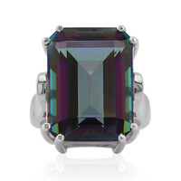 Anillo en plata con Cuarzo místico